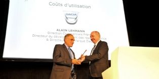 Dacia reçoit le prix du meilleur coût d'utilisation